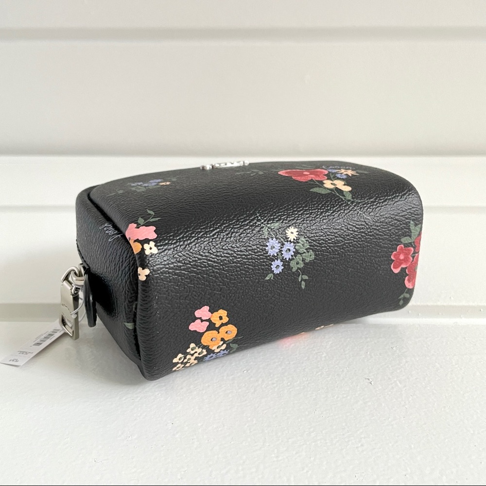 Coach Mini Boxy Cosmetic Case Wildflower Print NWT - Picture 7 of 12